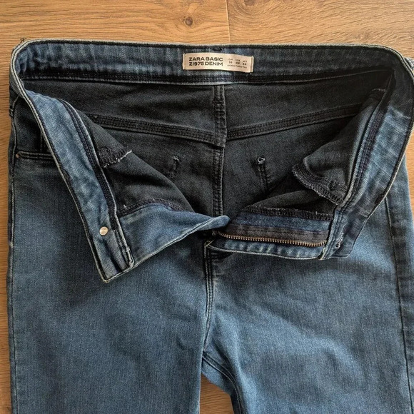 ZARA Basic Z1975Denim Dark Wash Skinny Jean - Picture 3 of 10